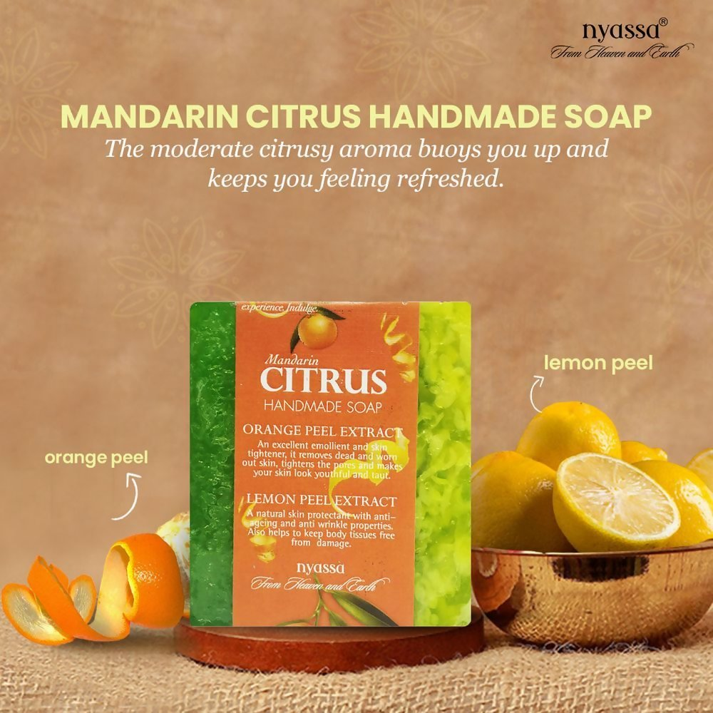 Nyassa Mandarin Citrus Soap Orange & Lemon Extracts | Grocsy