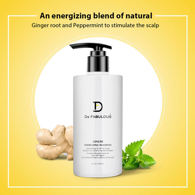 De Fabulous Ginger Energizing Shampoo | Grocsy