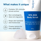 BeBodywise 10% Lactic AHA Exfoliating Body Scrub | Grocsy