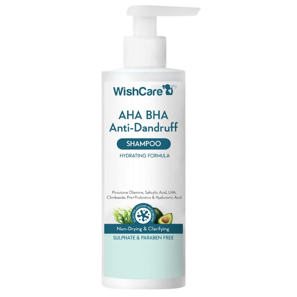 WishCare Aha Bha Anti-Dandruff Shampoo | Grocsy