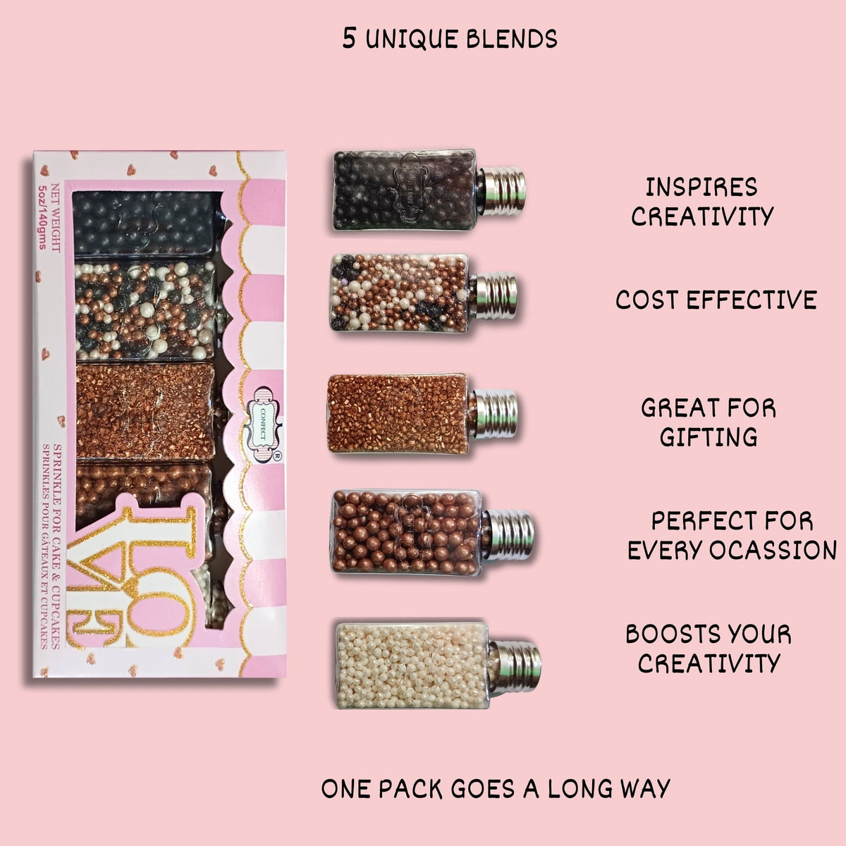 Confect Disco Ball Mashup Sprinkles Multipack 15 | Grocsy
