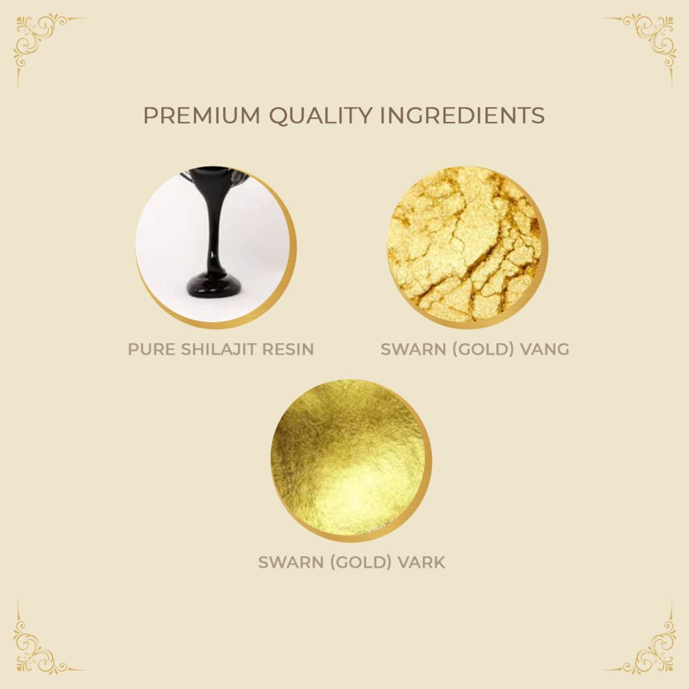 Upakarma Ayurveda Pure SJ Resin Form With Gold Dust | Grocsy