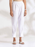 trueBrowns White Slub Co-ord Set | Grocsy