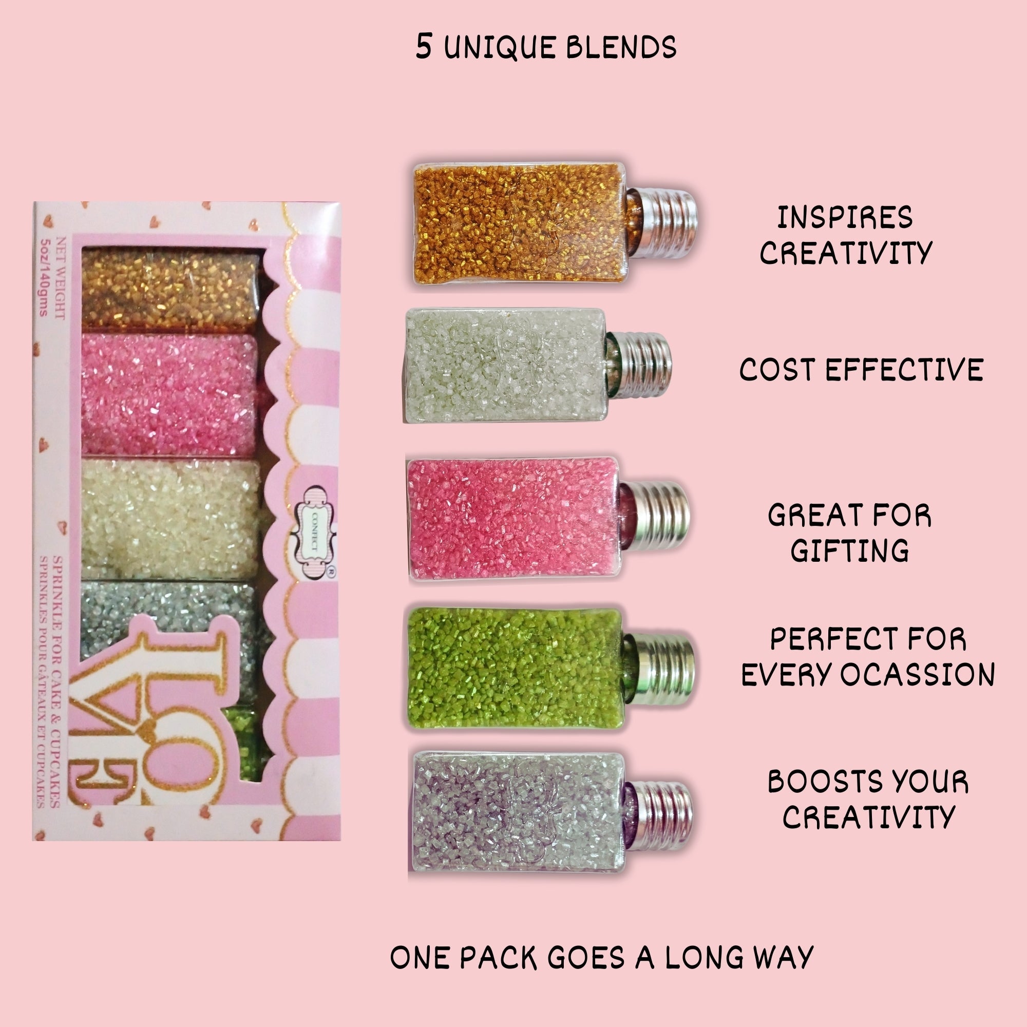 Confect Sparkling Sugar Combo Multipack 7 | Grocsy