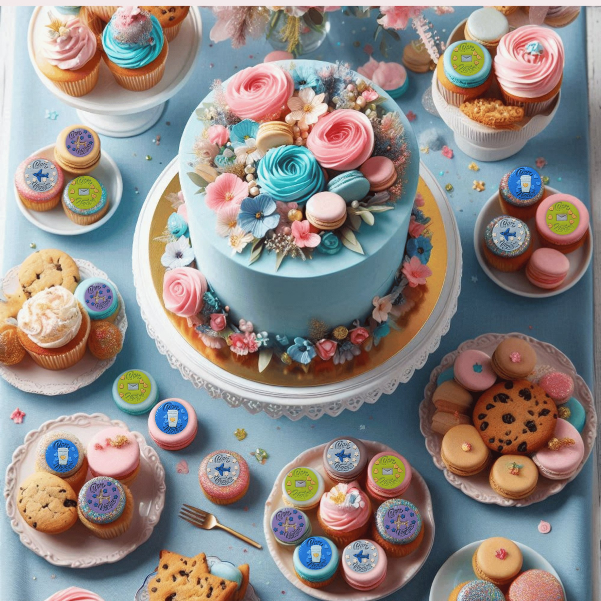 Confect Bon Voyage | Edible Celebration Topper | Grocsy