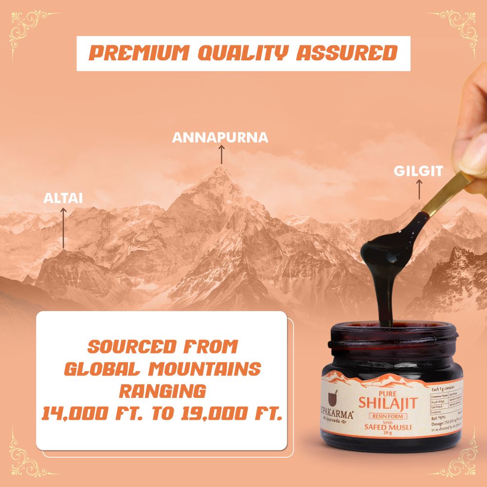 Upakarma Ayurveda Original & Pure SJ Resin Form With Safed Musli | Grocsy