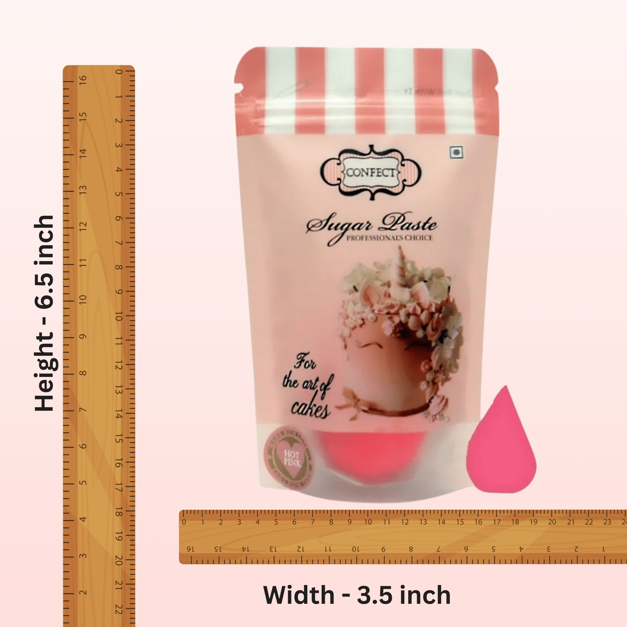Confect Melon Pink Fondant | Edible Sugarpaste | Grocsy