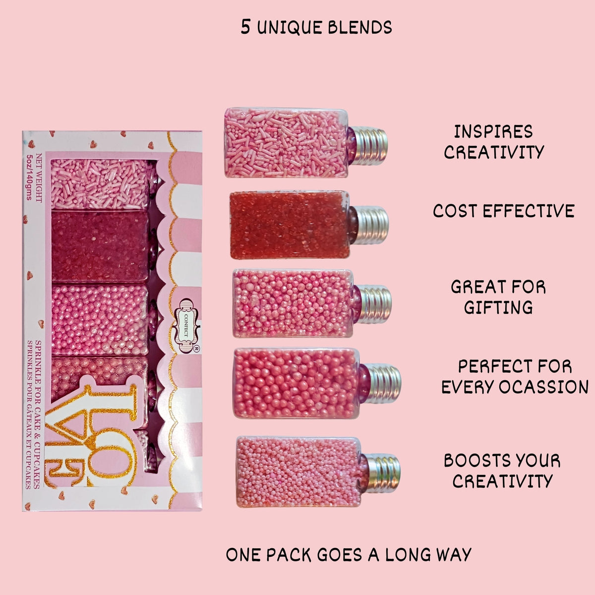 Confect Fusion Mashup Sprinkles FM Multipack 50 | Grocsy