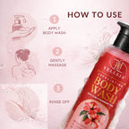 Velleja Exfoliating Body Wash with Salicylic Acid for Body Acne & Rough Bumpy Skin | Reduce Strawberry Legs | Grocsy