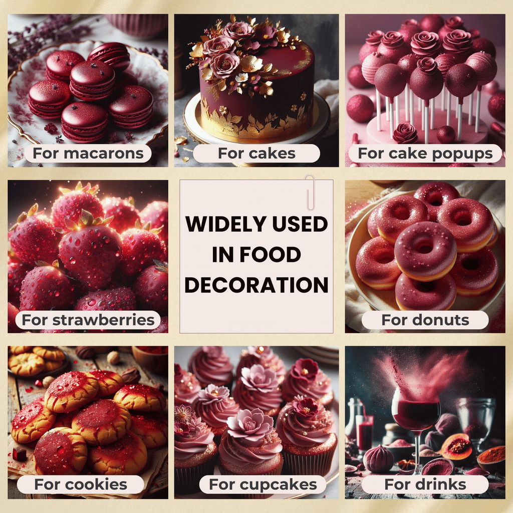 Confect Sangria Red | Edible Luster Dust | Grocsy