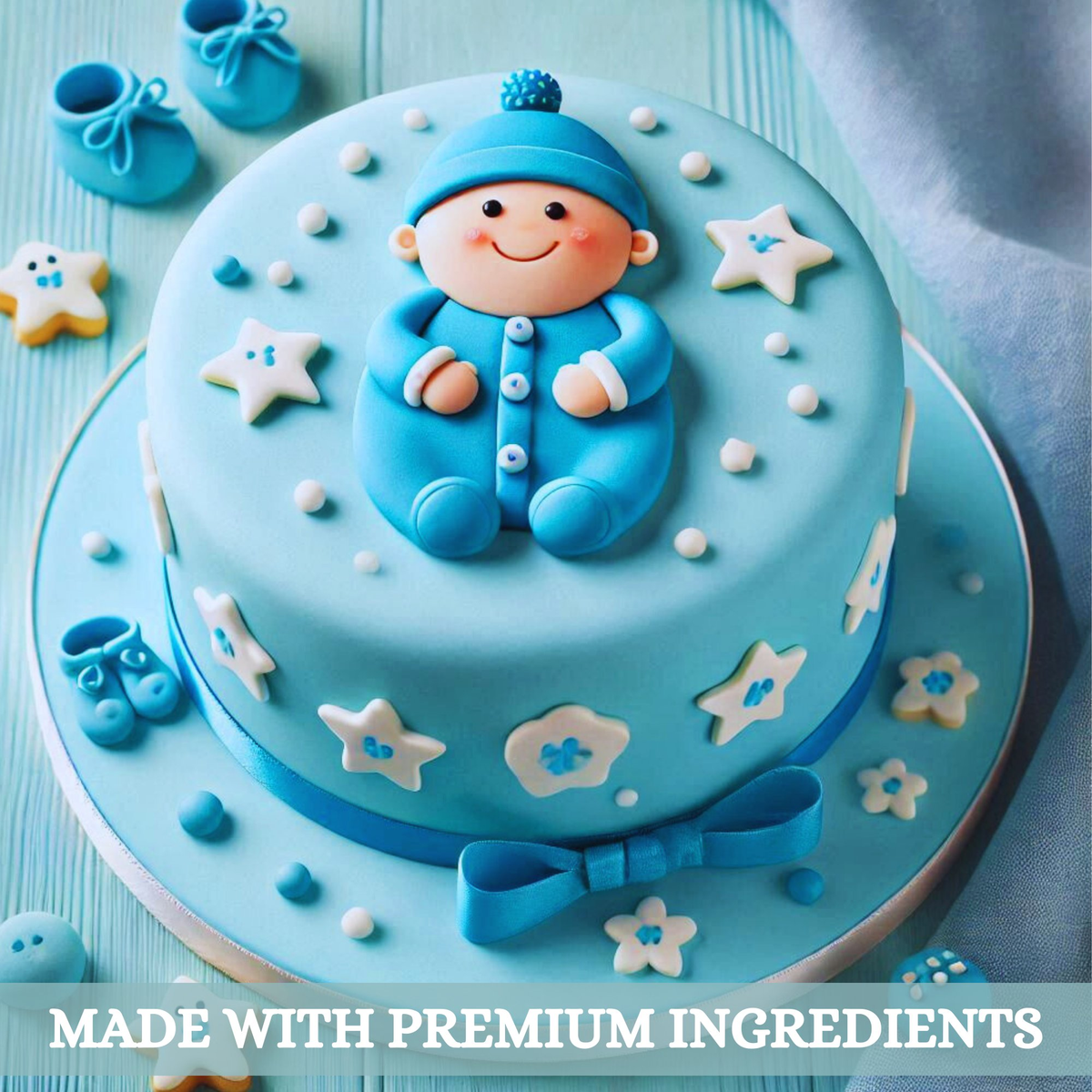 Confect Baby Blue Fondant | Edible Sugarpaste | Grocsy