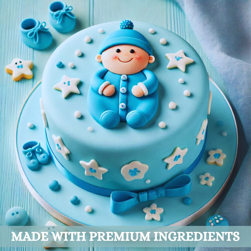 Confect Baby Blue Fondant | Edible Sugarpaste | Grocsy