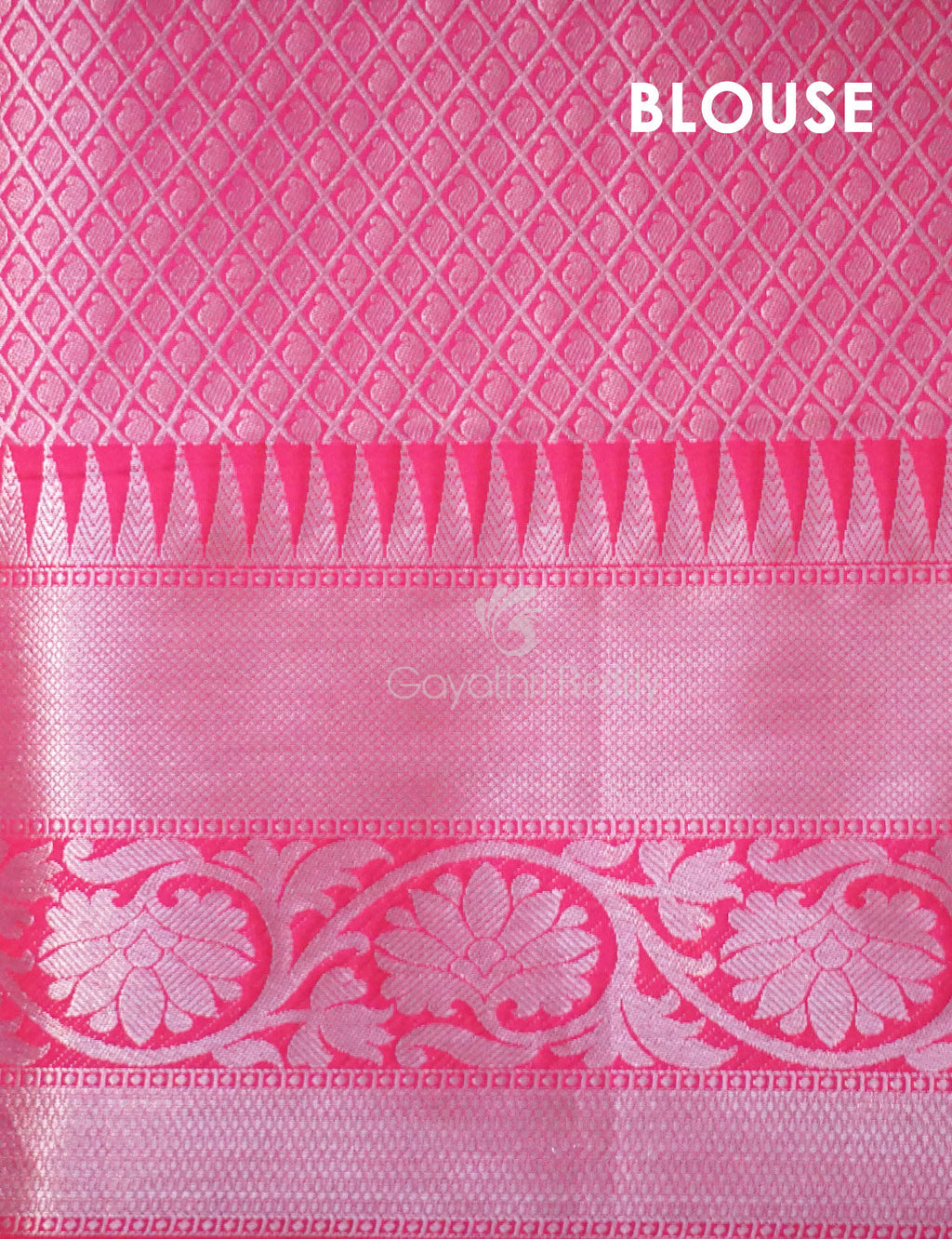 Pastel Wheat Banaras Border Buttes Floral Design Banarasi Semi Silk Saree By Gayathri Reddy Designer Studio | Grocsy