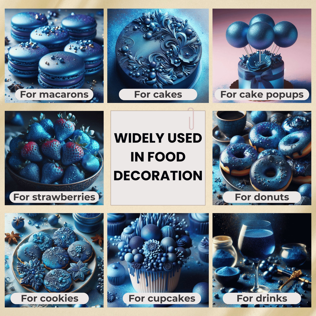 Confect Hydrangea Blue | Edible Luster Dust | Grocsy