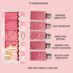 Confect Sprinkles for Cakes & Cupcakes Decoration | USP-27(Valentine Pink) | Grocsy