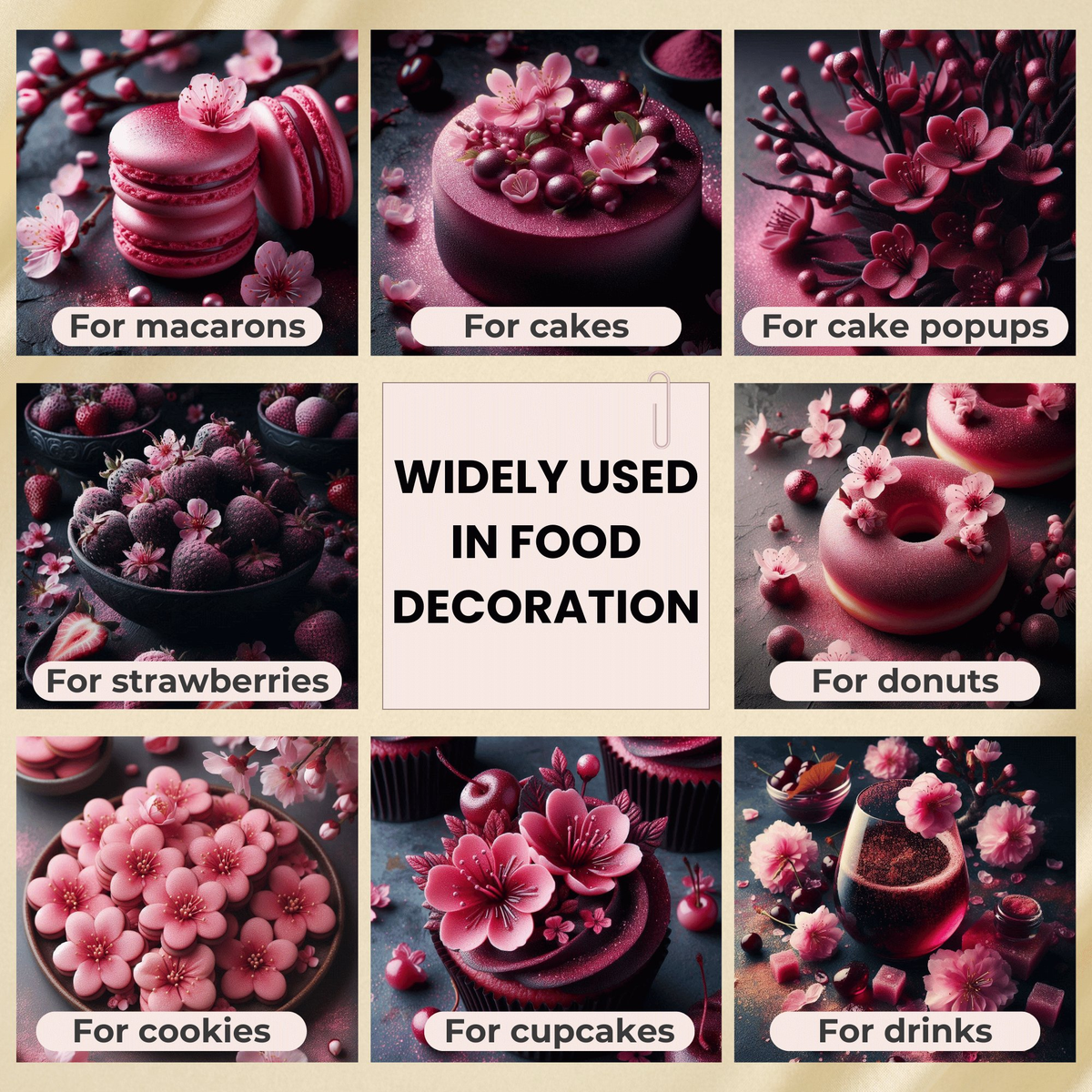 Confect Cherry Blossom Pink | Edible Luster Dust | Grocsy
