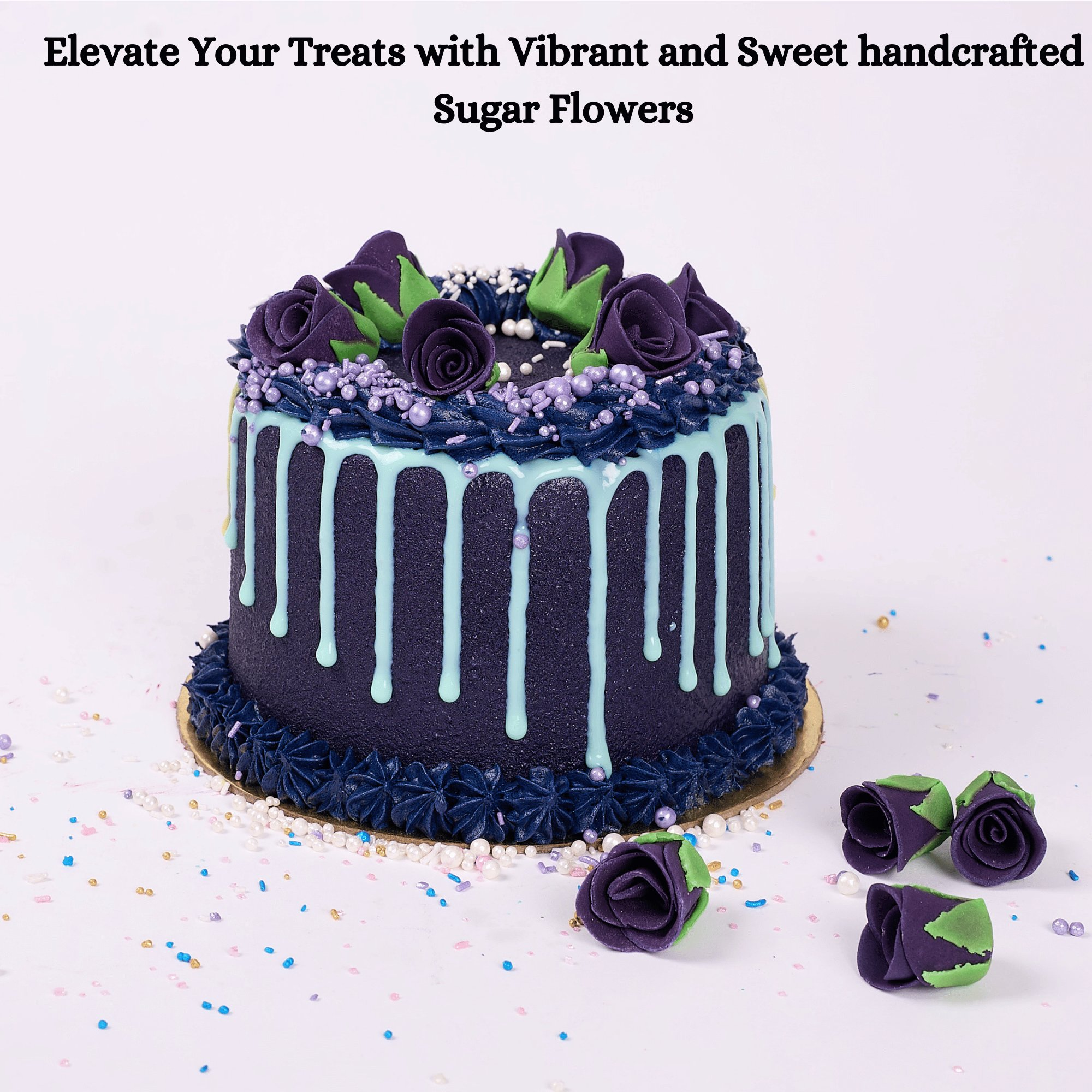 Confect Purple | Edible Sugar Flowers | Grocsy