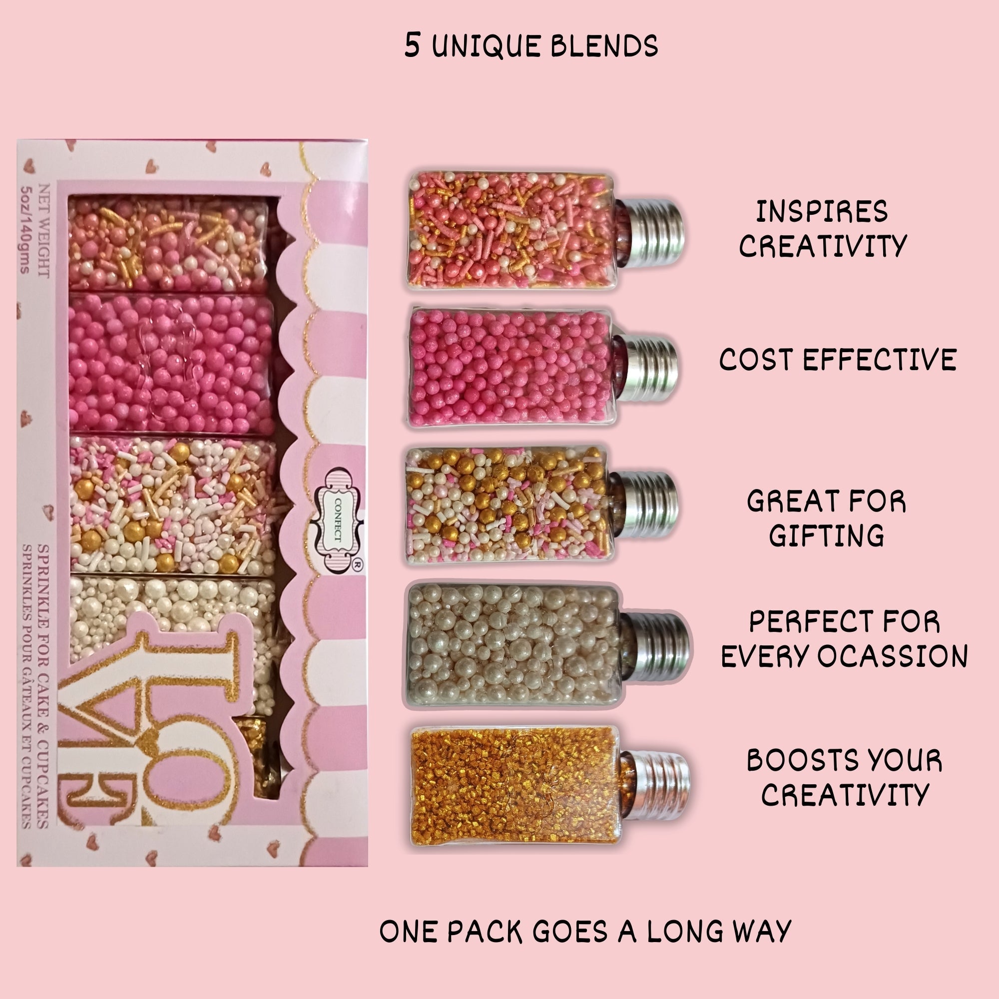 Confect Fusion Mashup Sprinkles FM Multipack 33 | Grocsy