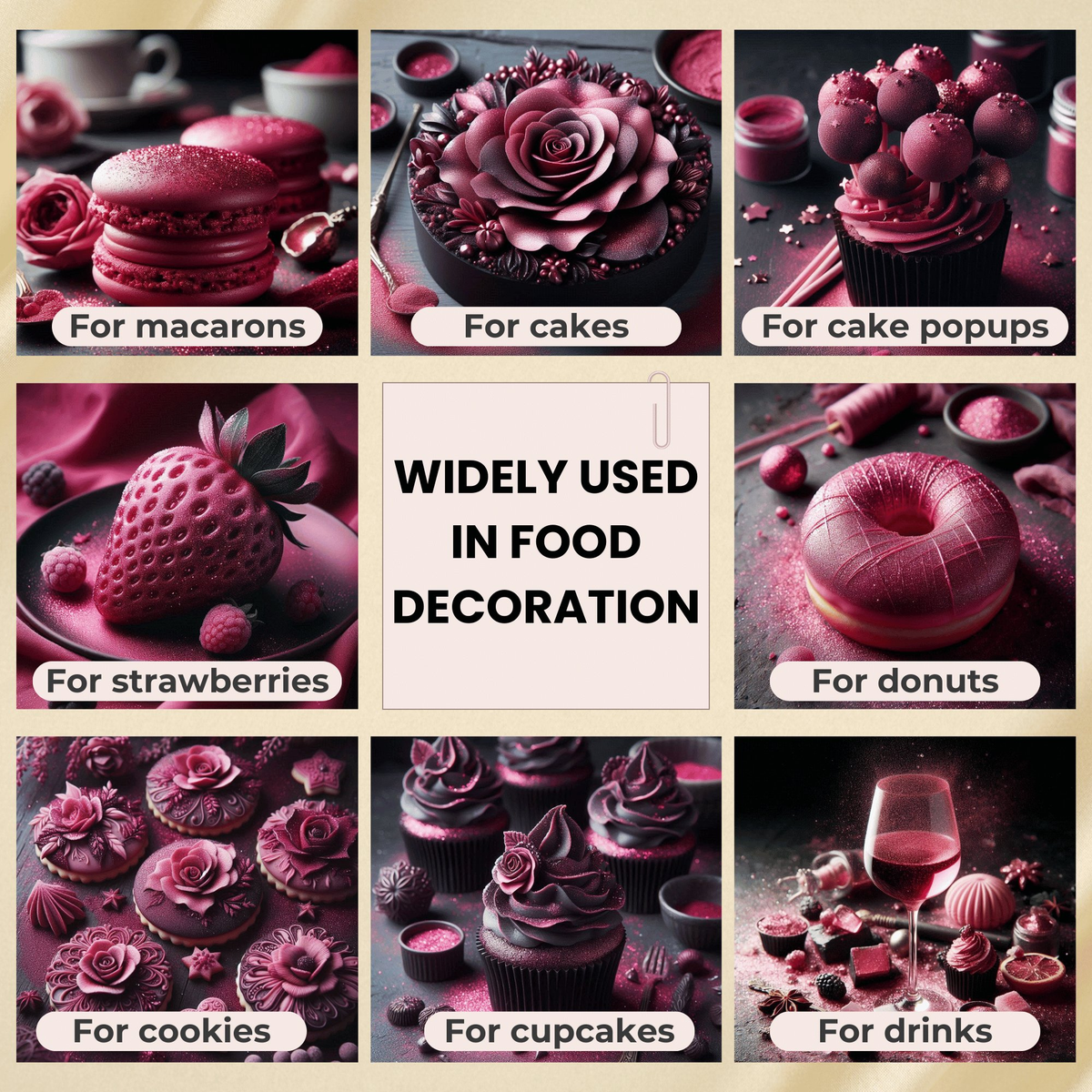Confect Dahlia Pink | Edible Luster Dust | Grocsy