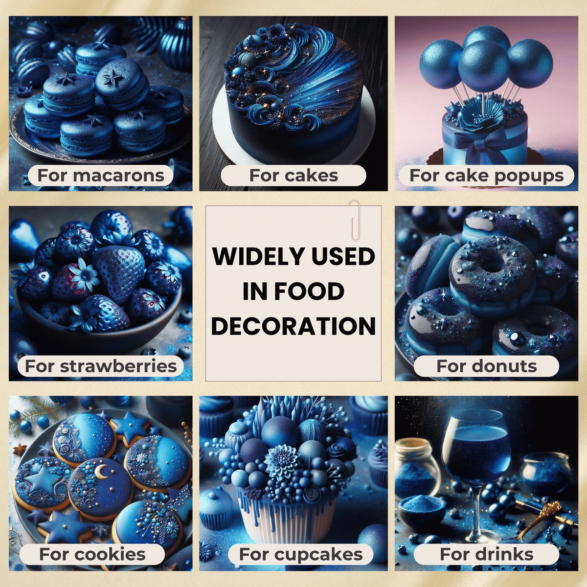 Confect Poppy Blue | Edible Luster Dust | Grocsy