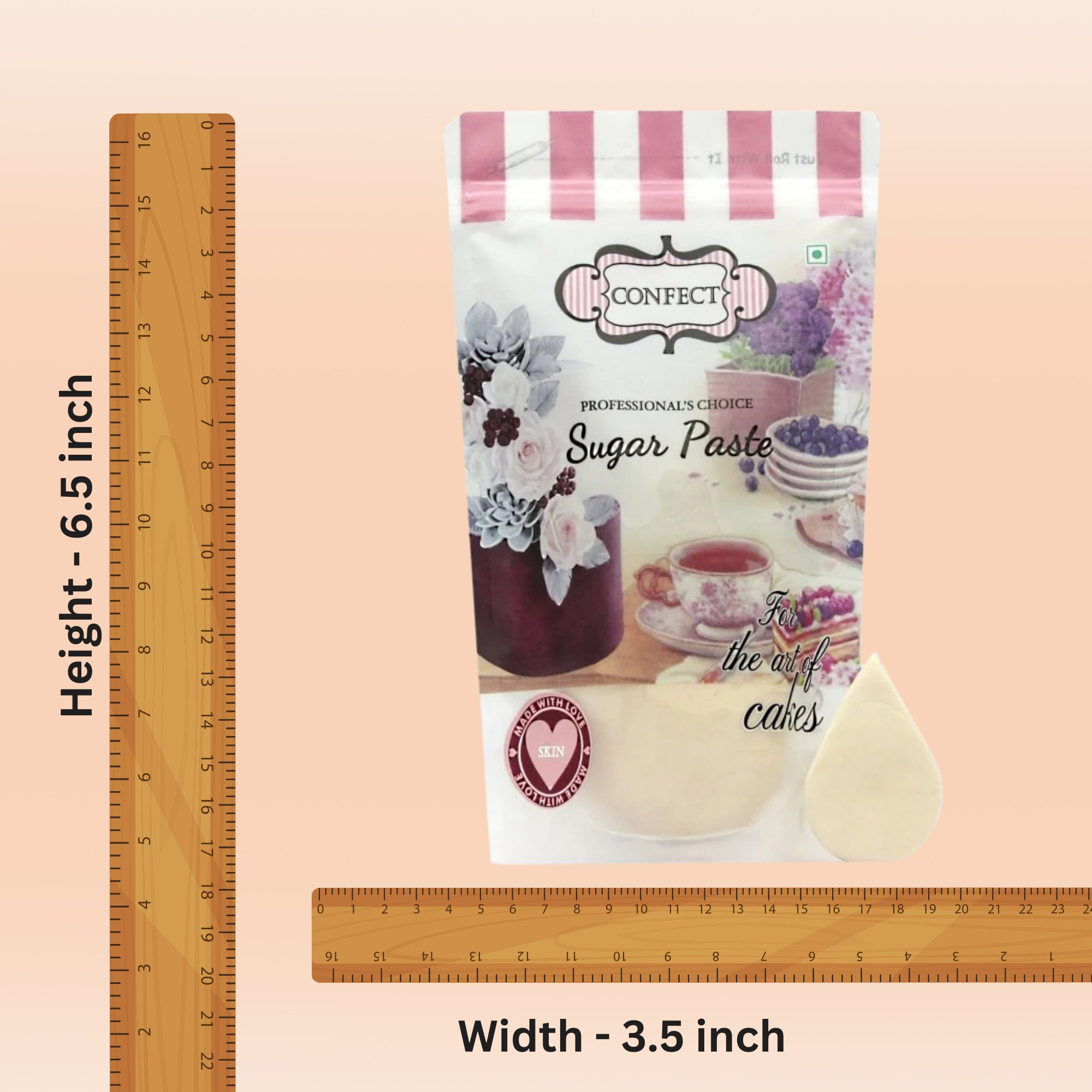 Confect Natural Skin Fondant | Edible Sugarpaste | Grocsy