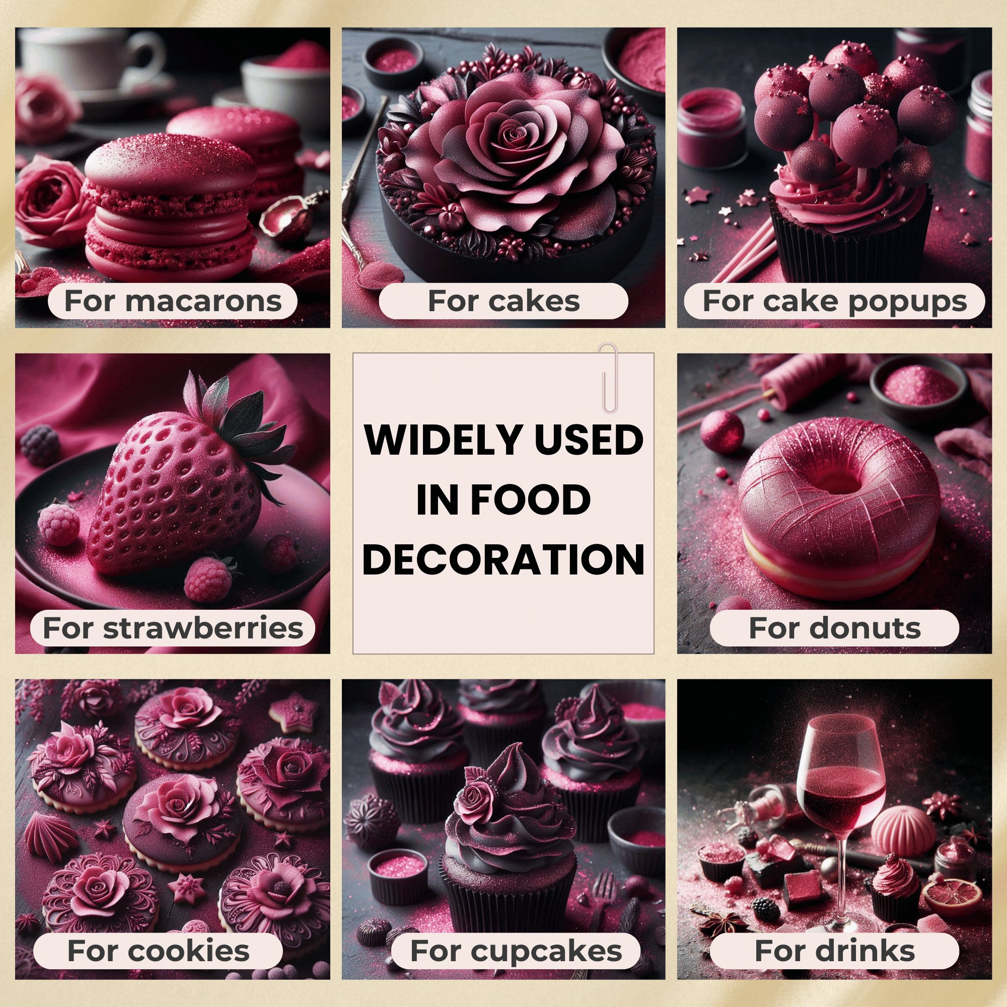 Confect Dahlia Pink | Edible Luster Dust | Grocsy