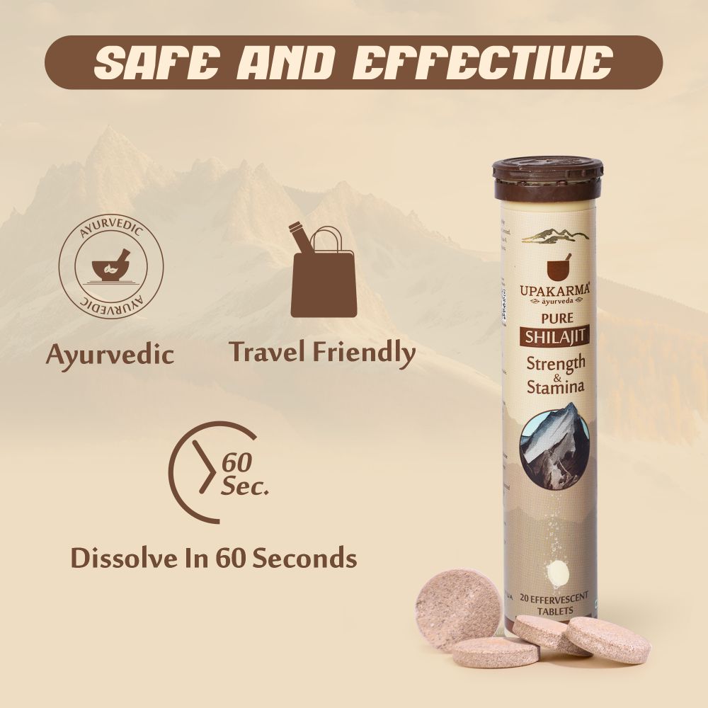 Upakarma Ayurveda Pure Sj Effervescent Tablets | Grocsy