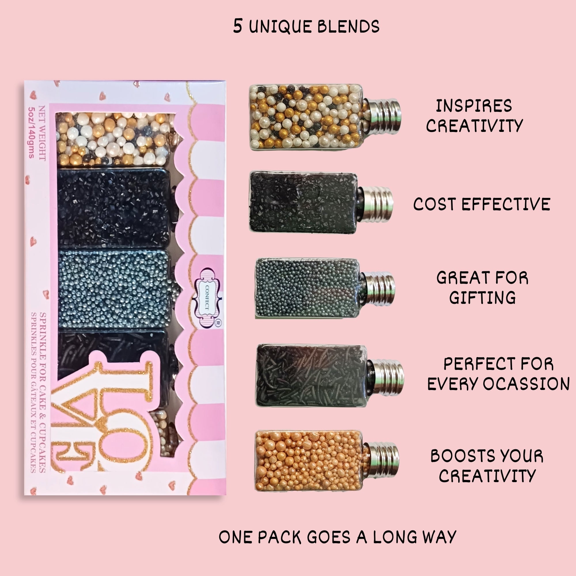 Confect Fusion Mashup Sprinkles FM Multipack 22 | Grocsy