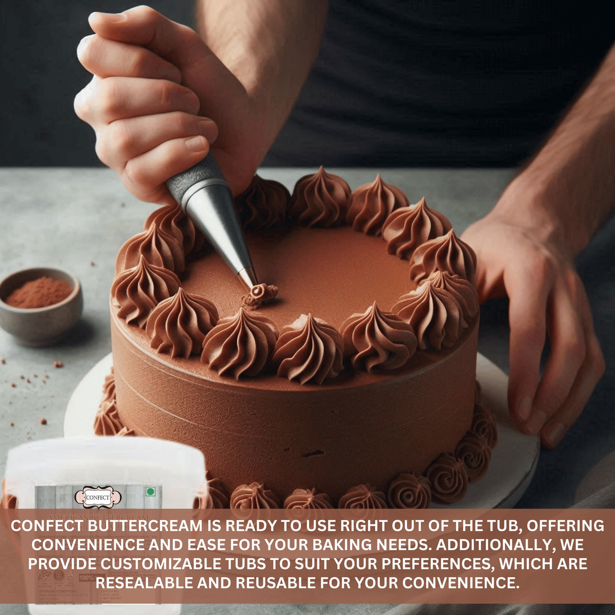 Confect American Butter Cream (Chocolate Fla.) | Grocsy