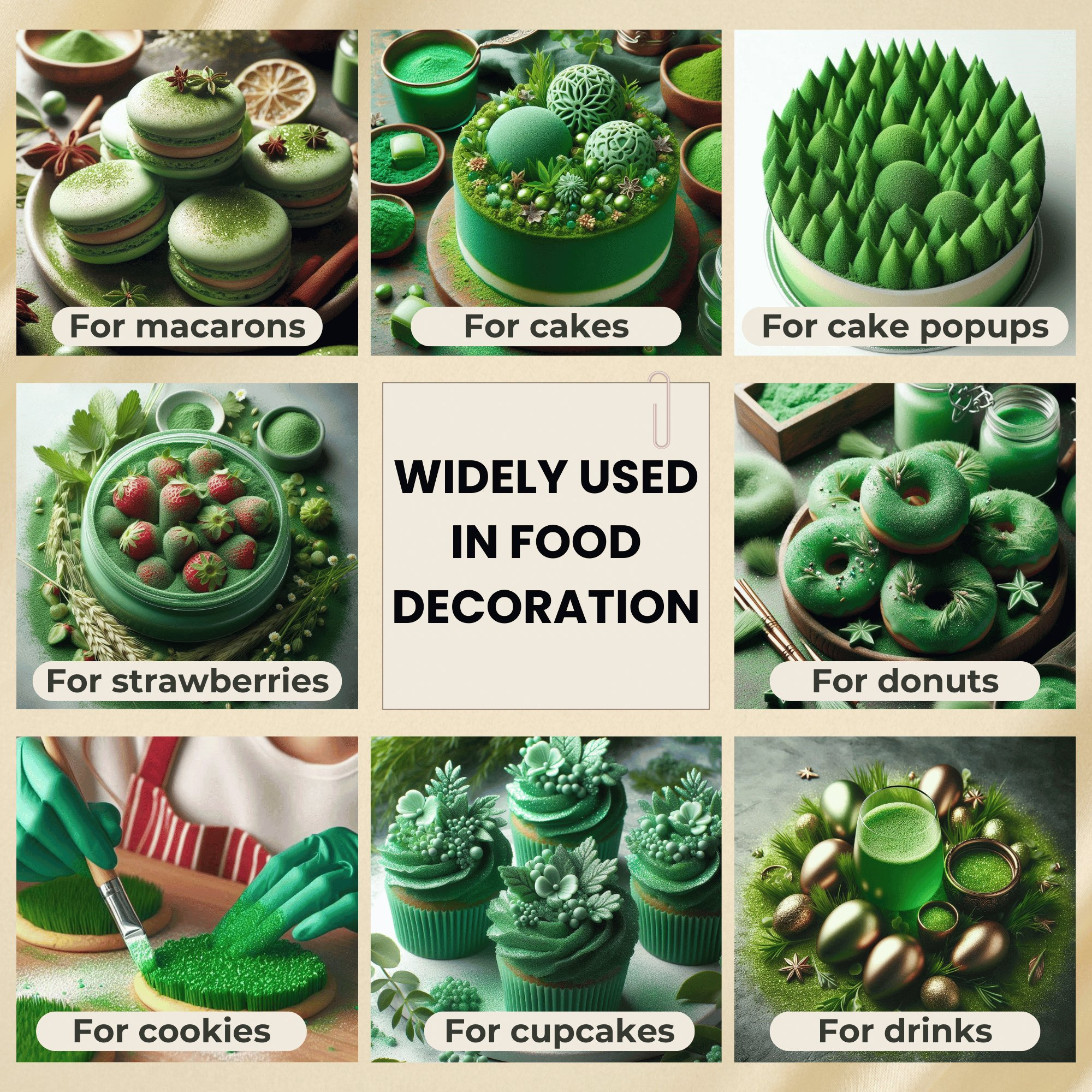 Confect Orchid Green | Edible Luster Dust | Grocsy