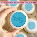 Confect Toppers Cutters | Congratulations Topper Cutter | Cake & Cupcake Decorating Supplies (Happy Anniversary) | Grocsy