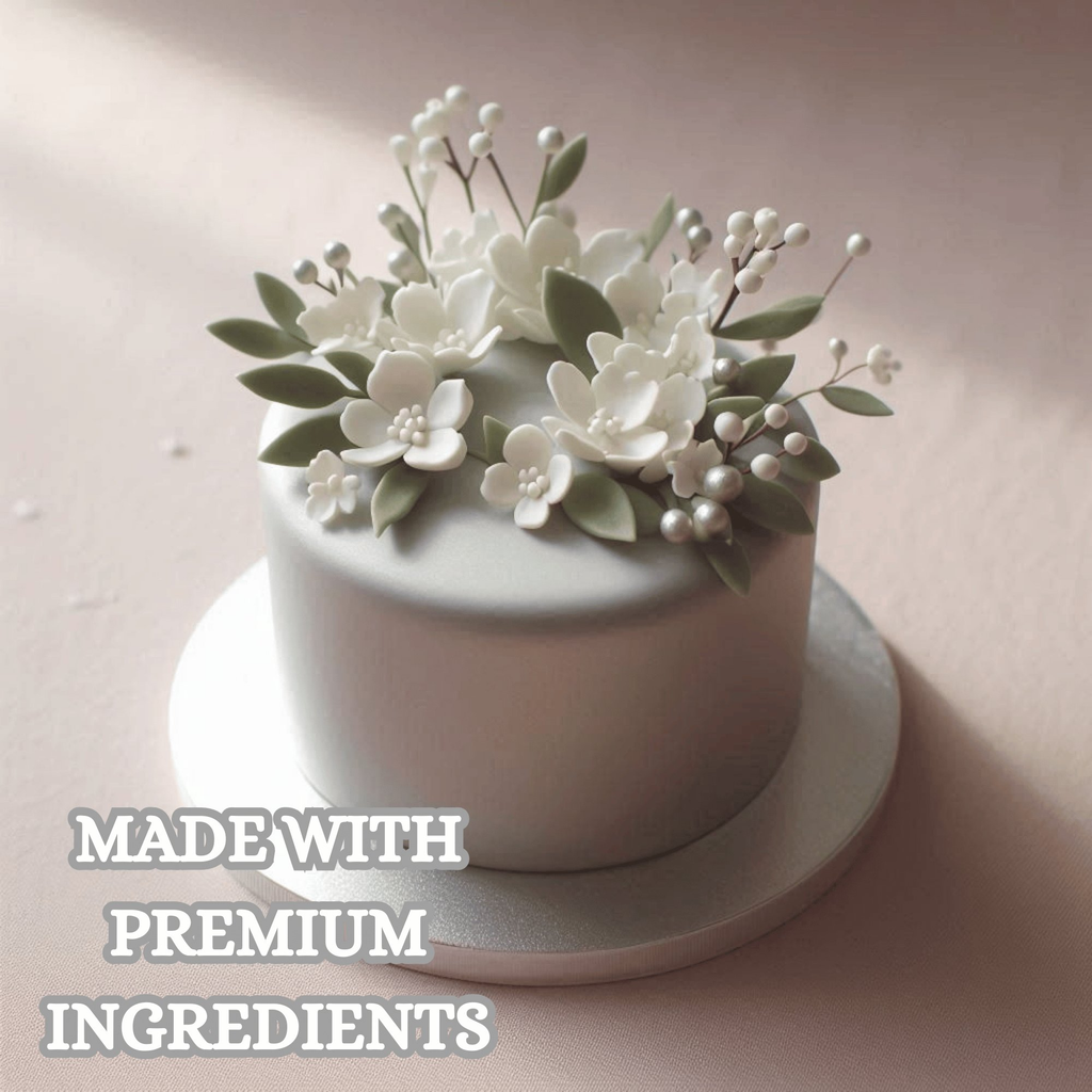 Confect Shimmering Silver | Edible Sugar Paste | Grocsy