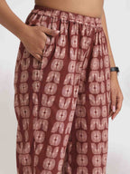 trueBrowns Brown Cotton Solid Kurta Co-ord Set | Grocsy
