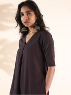 trueBrowns Cola Cotton Ikat Kurta Pant Set | Grocsy