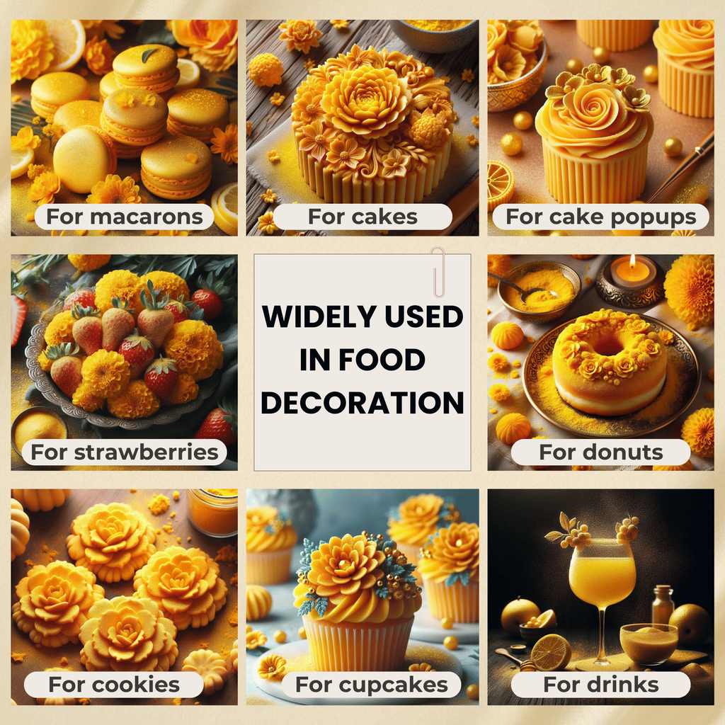 Confect Marigold Yellow | Edible Luster Dust | Grocsy