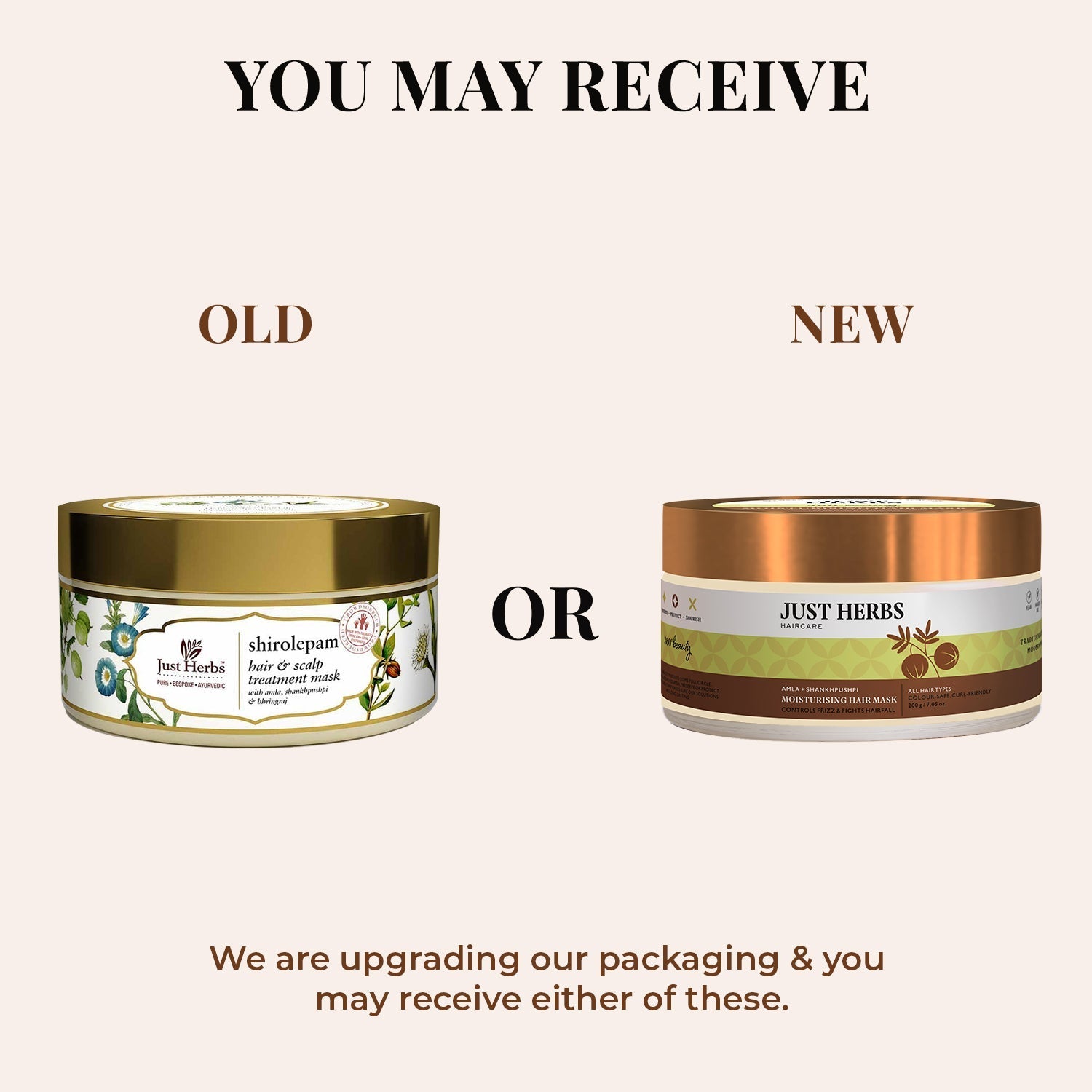 Just Herbs Moisturising Hair Mask with Amla and Shankhpushpi | Grocsy