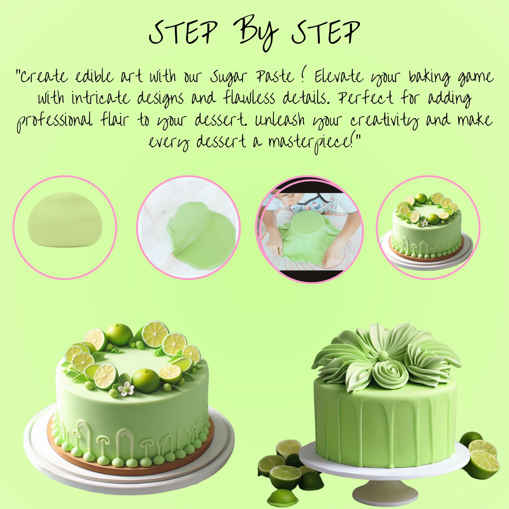 Confect Lime Green Fondant | Edible Sugarpaste | Grocsy