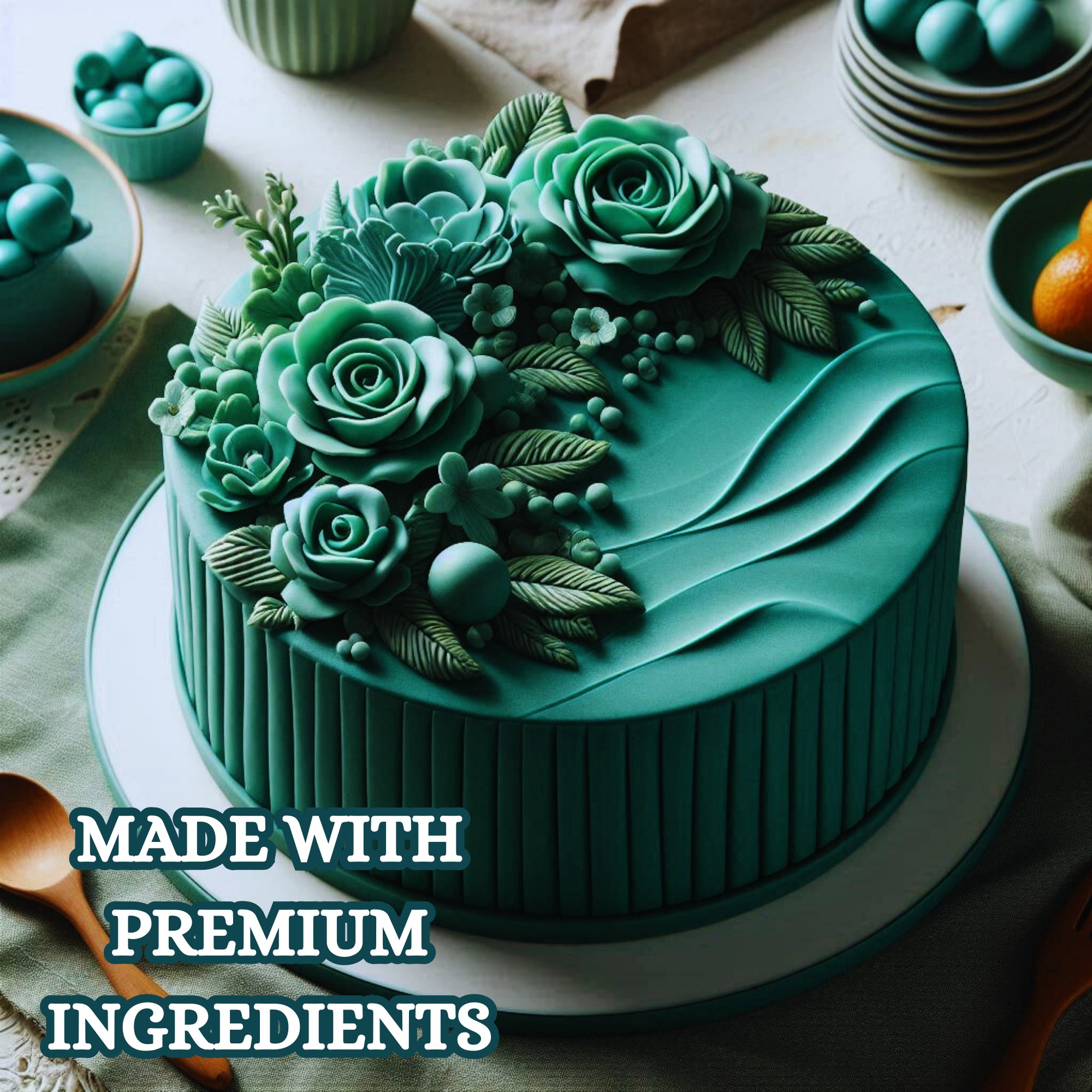 Confect Emerald Green Fondant | Edible Sugarpaste | Grocsy
