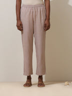 trueBrowns Fern Green Crochet Natural Cotton Kurta Pant Set | Grocsy
