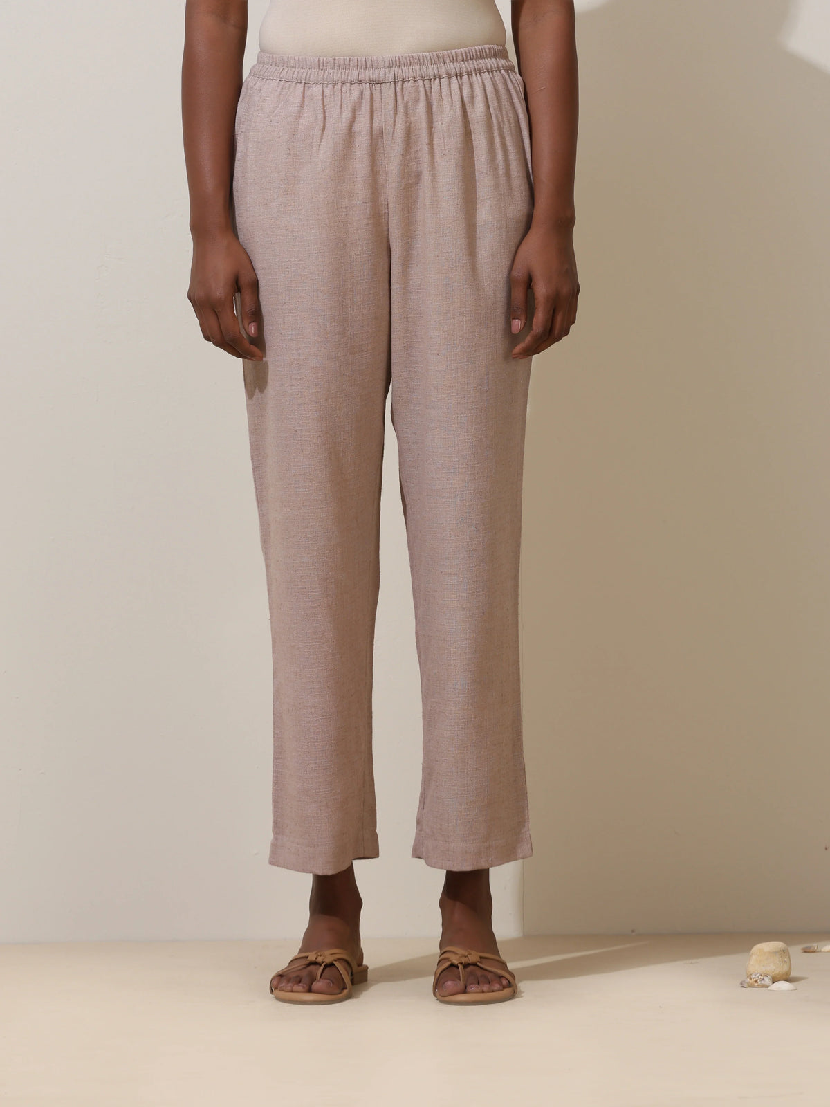 trueBrowns Fern Green Crochet Natural Cotton Kurta Pant Set | Grocsy