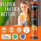 BOOSTIQ Apple Cider Vinegar Effervescent Tablets - Orange Flavour | Grocsy