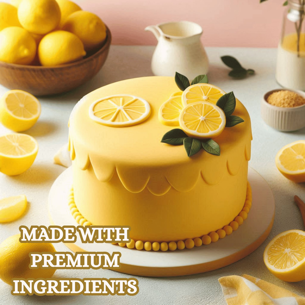 Confect Lemon Yellow Fondant | Edible Sugarpaste | Grocsy