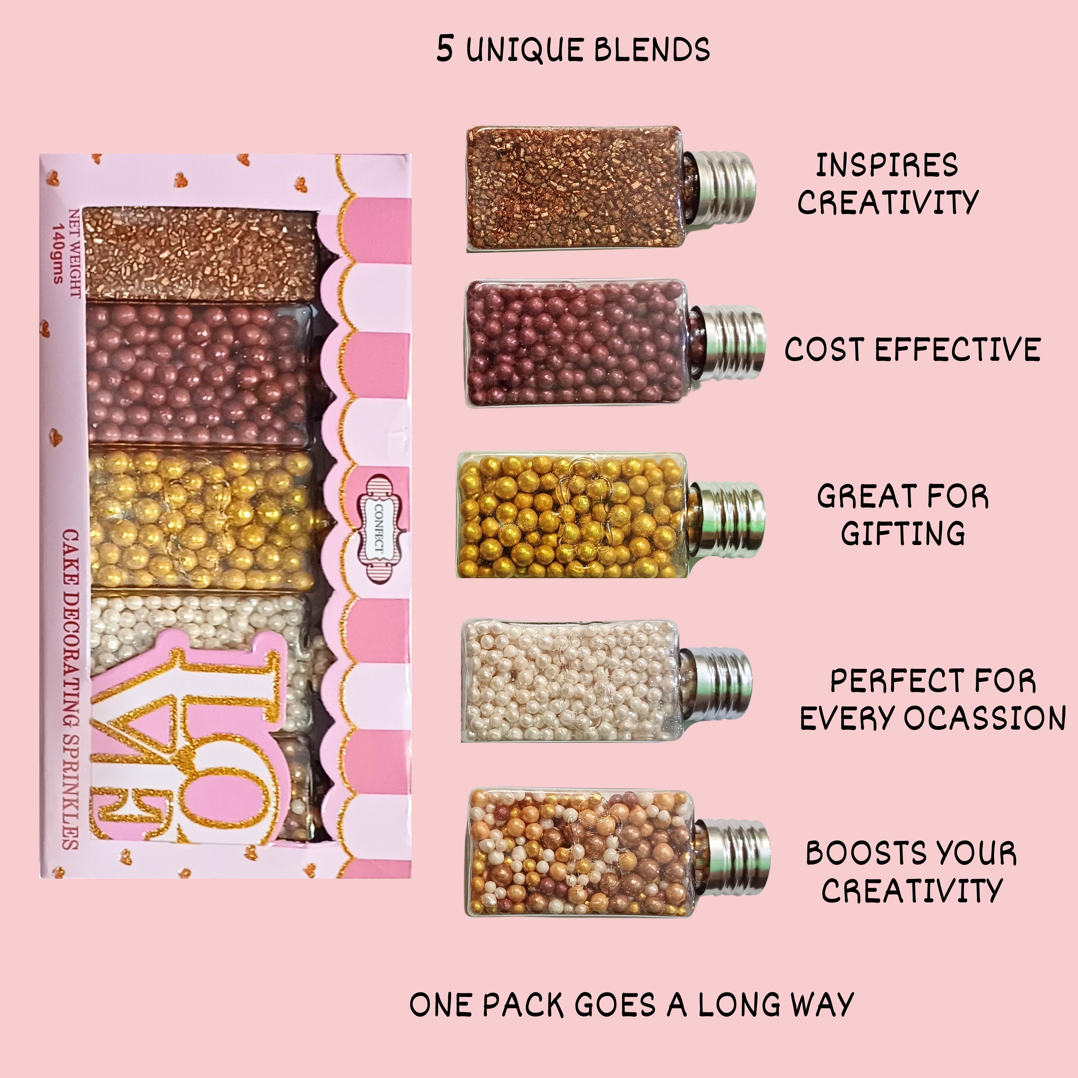 Confect Disco Ball Mashup Sprinkles Multipack 23 | Grocsy