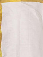 Sethukrishna Boys Gold-Toned & White Solid Shirt and Dhoti Set | Grocsy