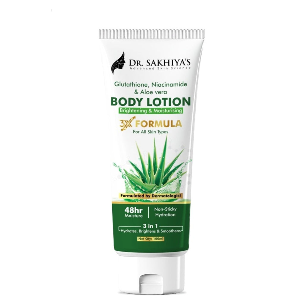 Dr.Sakhiya Body Lotion With Glutathione, Niacinamide & Aloe Vera | Grocsy