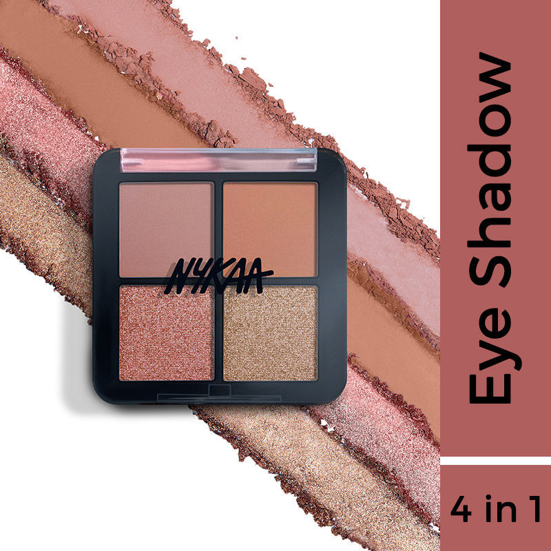Nykaa Cosmetics Eyes On Me! 4 In 1 Quad Eyeshadow Palette | Grocsy