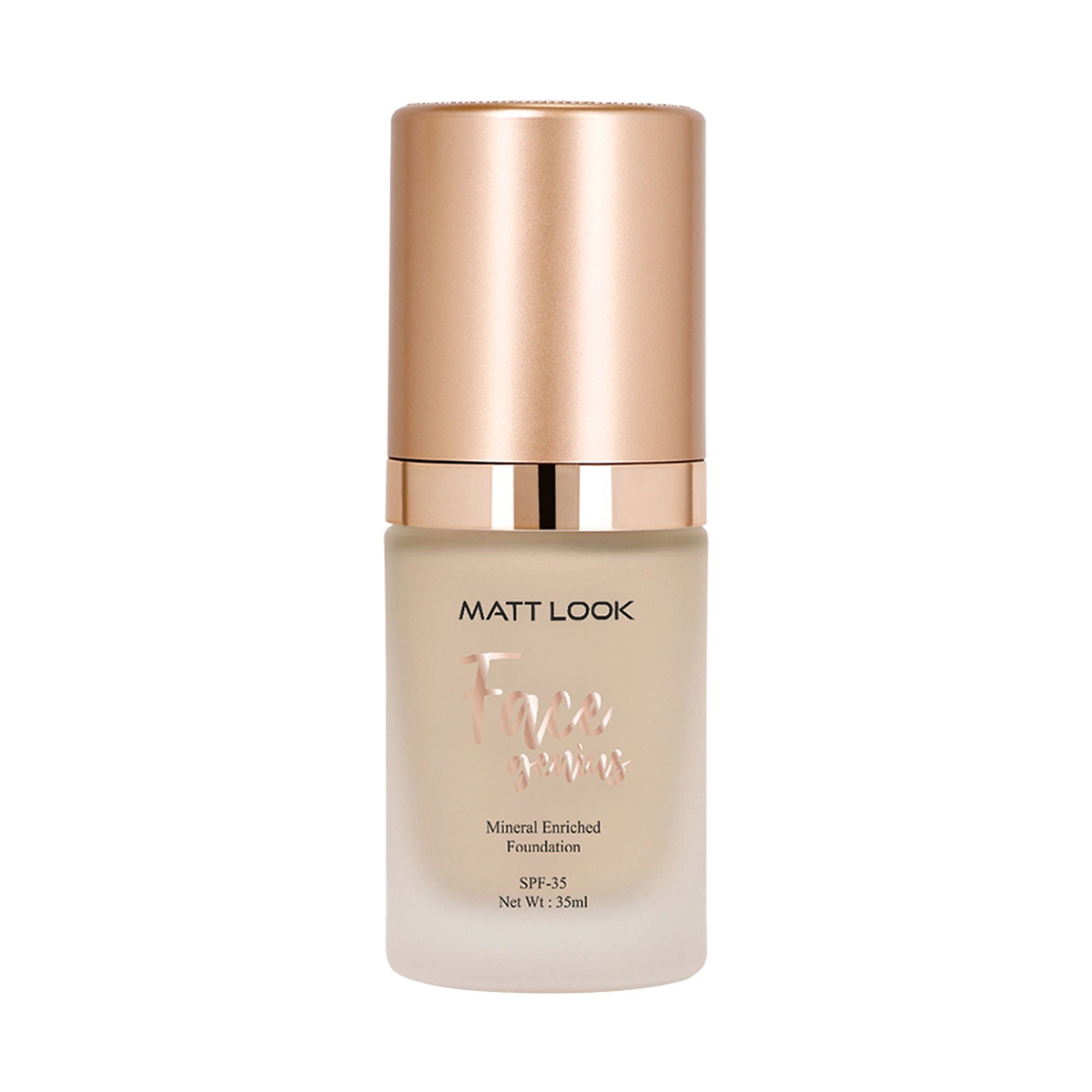 Matt Look Face Genius Mineral Enriched Weightless Matt Finish Foundation - 03 Soft Beige | Grocsy
