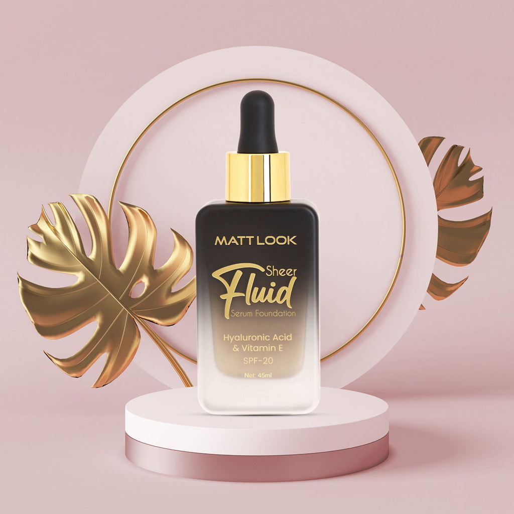 Matt Look Sheer Fluid Serum Foundation - 03 Dessert Beige | Grocsy