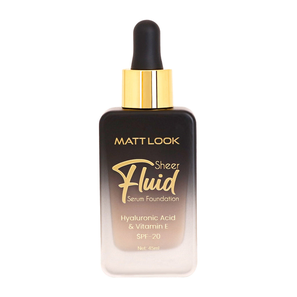 Matt Look Sheer Fluid Serum Foundation - 04 Butterscotch | Grocsy