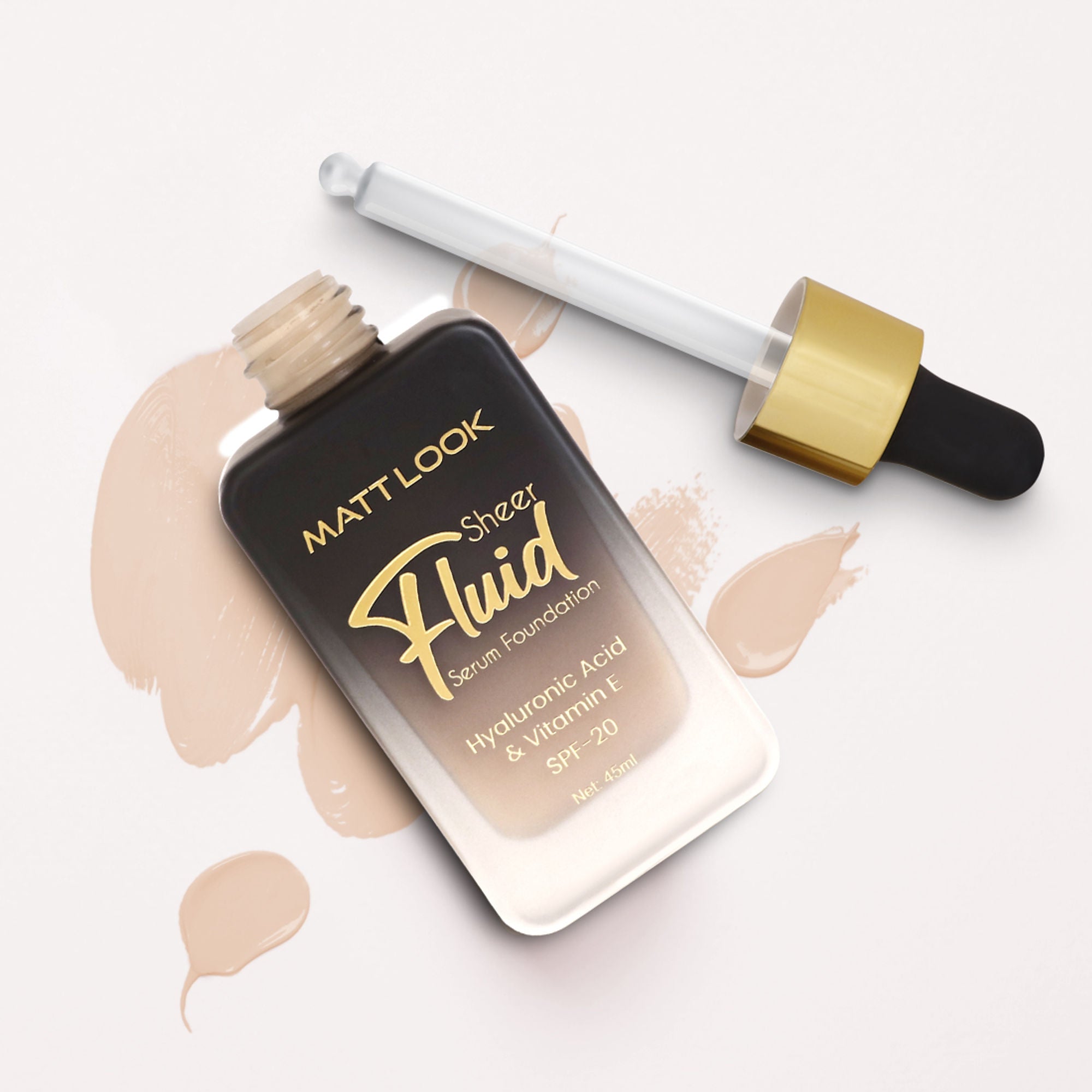 Matt Look Sheer Fluid Serum Foundation - 05 Oat Meal | Grocsy